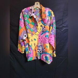 Stunu Collection Silk Multicolor Women's Blouse